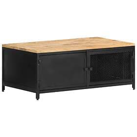 vidaXL Coffee Table 90x50x37 cm Solid Rough Mango Wood