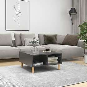 vidaXL Coffee Table High Gloss Grey 60x60x30 cm Chipboard