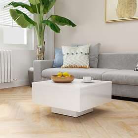 vidaXL Coffee Table High Gloss White 60x60x31.5 cm Chipboard