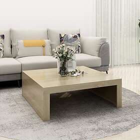 vidaXL Coffee Table Sonoma Oak 100x100x35 cm Chipboard