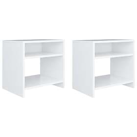 vidaXL Bedside Cabinets 2 pcs White 40x30x40 cm Chipboard