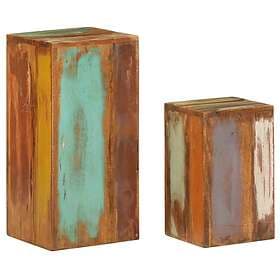 vidaXL Side Tables 2 pcs Solid Reclaimed Wood