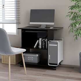 vidaXL Computer Desk Black 80x50x75 cm Chipboard