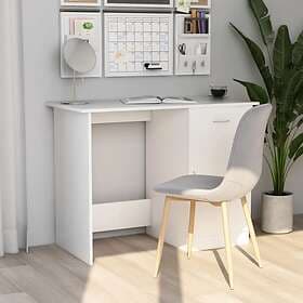 vidaXL Desk White 100x50x76 cm Chipboard