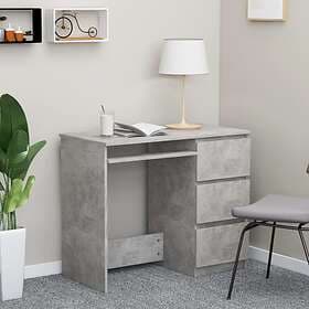 vidaXL Desk Concrete Grey 90x45x76 cm Chipboard