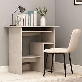 vidaXL Desk Concrete Grey 80x45x74 cm Chipboard