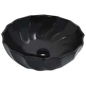 vidaXL Wash Basin 46x17 cm Ceramic Black