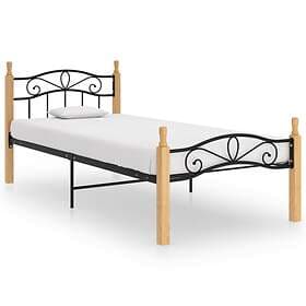 vidaXL Bed Frame 100x200 cm metal black