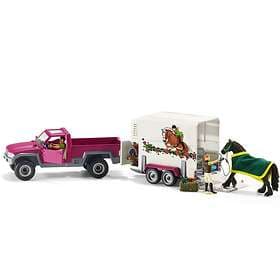Schleich Pick Up Truck with Horse Trailer