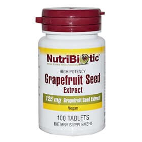NutriBiotic Grapefruit Seed Extract 125mg 100 Tablets