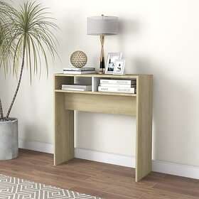 vidaXL Console Table White 78x30x80cm Chipboard 815221