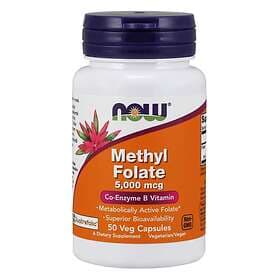 Now Foods Methyl Folate 5000mcg 50 Capsules