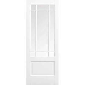 LPD Downham Solid Core White Primed Clear Bevelled Glazing 1981x610mm