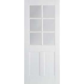LPD Canterbury Solid Core White Primed 2P/6L Clear Glazed 1981x686mm