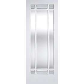 LPD Manhattan Solid Core White Primed Clear Bevelled Glazing 1981x686mm