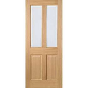 LPD Richmond Solid Core Prefinished Non Raised, Clear Bevelled Glazing 1981x838m