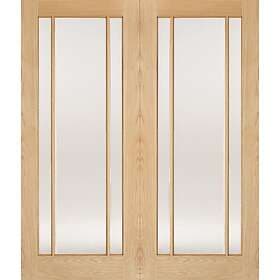 LPD Lincoln Solid Core Unfinished Clear Glazed (Pair) 1981x1372mm
