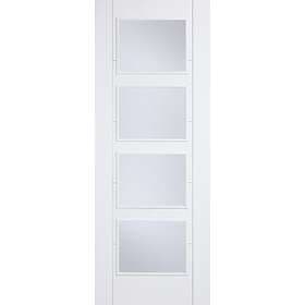 LPD Vancouver White Primed RM2S 4L Clear Glazed 1981x838mm