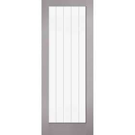 LPD Textured Vertical 1L Clear/Frosted Lines Glazed 1981x762mm (30")
