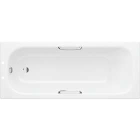 Bathrooms To Love 2TH Steel with Grips & Anti-Slip 1700x700mm (White)