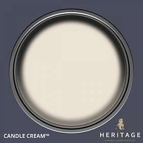 Dulux Trade Heritage Velvet Matt Finish Paint Tester Pot Candle Cream 0.125l