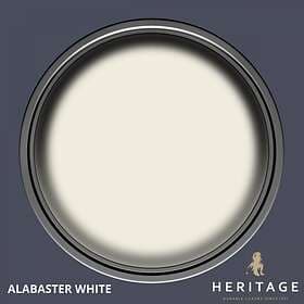 Dulux Trade Heritage Velvet Matt Finish Paint Tester Pot Alabaster White 0.125l