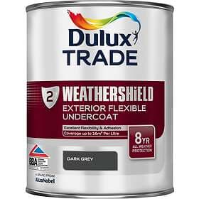 Dulux Trade Weathershield Exterior Flexible Undercoat Dark Grey 1l
