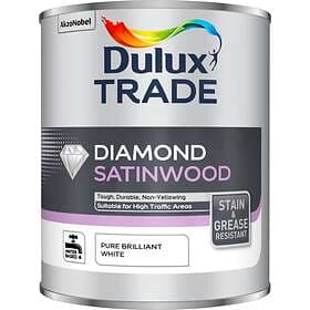 Dulux Trade Diamond Satinwood Pure Brilliant White 1l