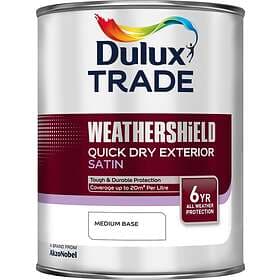 Dulux Trade Weathershield Exterior Quick Dry Satin Medium 1l
