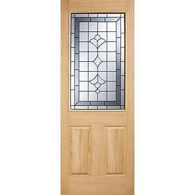 LPD Winchester Oak External Door Part L 1L Obscure DG 1981x838mm