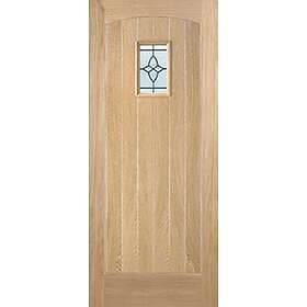 LPD Cottage Oak External Door RM1S Lead DG 1981x762mm