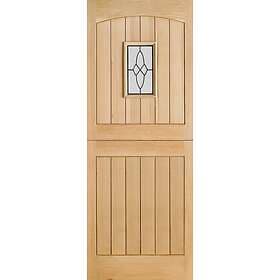 LPD Cottage Oak External Door Stable 1L Lead DG 1981x838mm