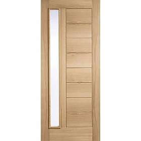 LPD Goodwood Oak External Door Long Light Frosted 1981x762mm