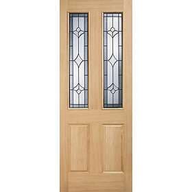 LPD Oak External Door Part L 2P/2L RM1S Obscure DG 2032x813mm