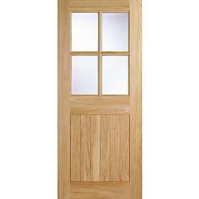 LPD Cottage Oak External Door 4L Clr Glaze 1981x838mm