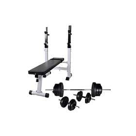 vidaXL Ab Trainer with Barbell and Dumbbells 60.5kg