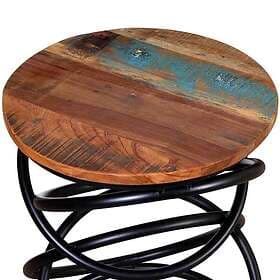 vidaXL Side Table Ø40x50 cm Solid Mango Wood
