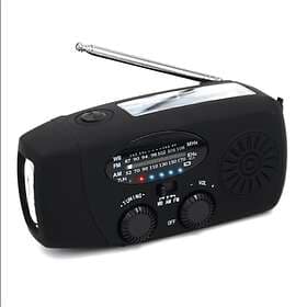 Vevradio Crank Radio Solar med Dynamo