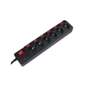 LogiLink LPS233 6-Way Switch 1.5m