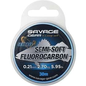 Savage Gear Semi-Soft Fluorocarbon 30m Clear 0.25mm / 3.66kg