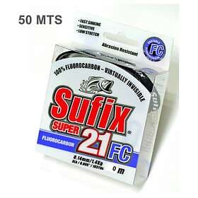 Sufix Super 21 Soc Fluorocarbon 50 M Durchsichtig 0.600 mm