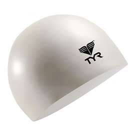 TYR Solid Latex Cap White Vit