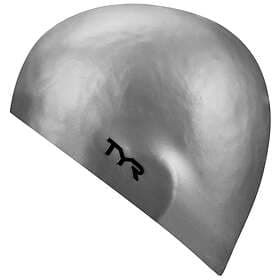 TYR Wrinkle-free Swim Cap Silver