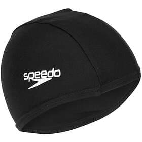 Speedo Polyester Swim Cap Black (Junior)