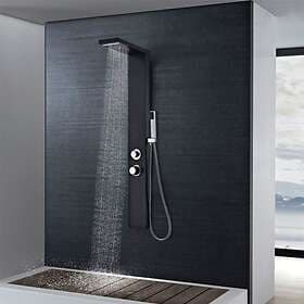 vidaXL Shower Panel 142373 (Black)