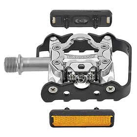 Exustar E-PM86 Kombipedaler (Silver)/(Black) SPD 319 gr. per set
