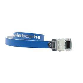 Zefal Christophe Pedal Straps 37cm Blue Leather 2pcs