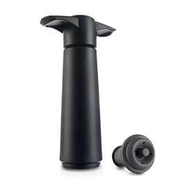 Vacuvin Wine Saver Vinpump + 1 Stopper (Black)