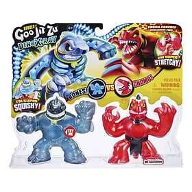 Heroes of Goo Jit Zu Dino X-Ray Fossil Faceoff Thrash the Megalodon vs Verapz
