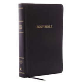 KJV Holy Bible, Personal Size Giant Print Reference Bible, Black Bonded Leather,